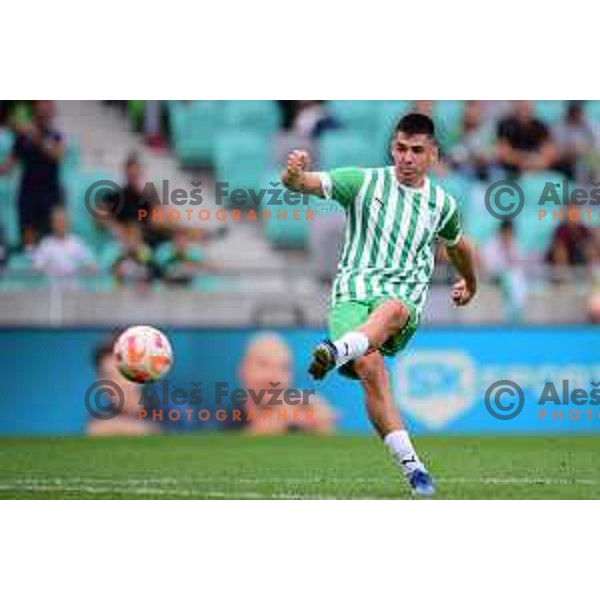 Svit Seslar in action during Prva Liga Telemach 2022-2023 football match between Olimpija and Kalcer Radomlje in SRC Stozice, Ljubljana, Slovenia on August 27, 2022