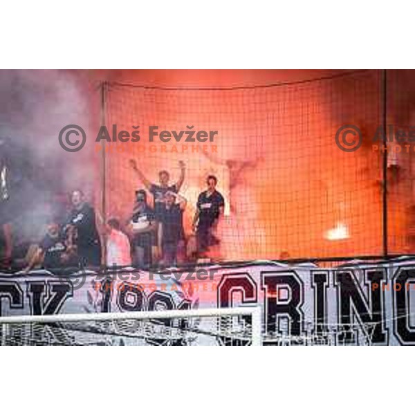 Black Gringos during Prva liga Telemach football match between Mura and Maribor in Fazanerija, Murska Sobota, Slovenia on August 28, 2022. Photo: Jure Banfi