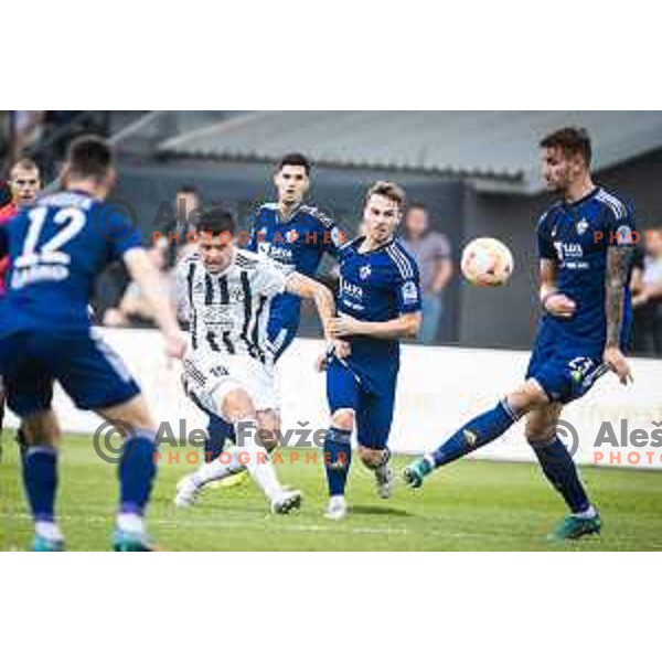 in action during Prva liga Telemach football match between Mura and Maribor in Fazanerija, Murska Sobota, Slovenia on August 28, 2022. Photo: Jure Banfi