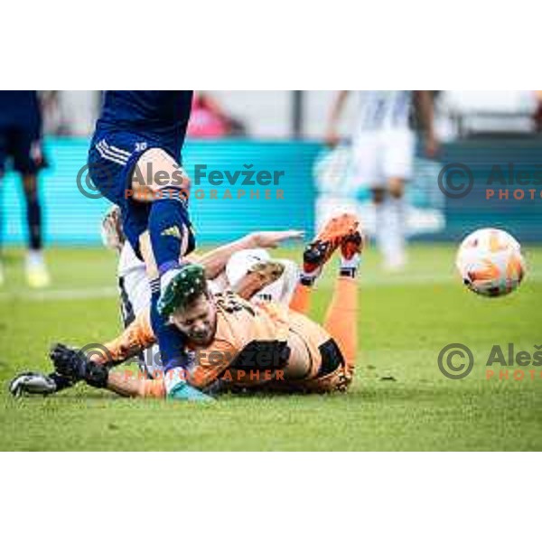 Menno Bergsen in action during Prva liga Telemach football match between Mura and Maribor in Fazanerija, Murska Sobota, Slovenia on August 28, 2022. Photo: Jure Banfi