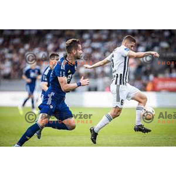 in action during Prva liga Telemach football match between Mura and Maribor in Fazanerija, Murska Sobota, Slovenia on August 28, 2022. Photo: Jure Banfi