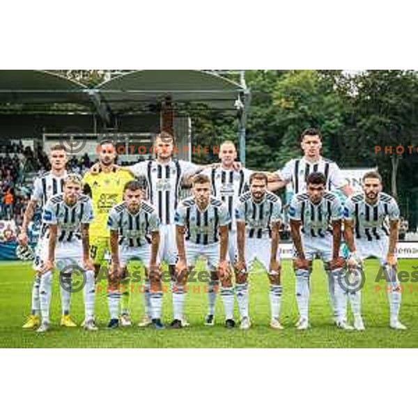 Mura starting eleven during Prva liga Telemach football match between Mura and Maribor in Fazanerija, Murska Sobota, Slovenia on August 28, 2022. Photo: Jure Banfi
