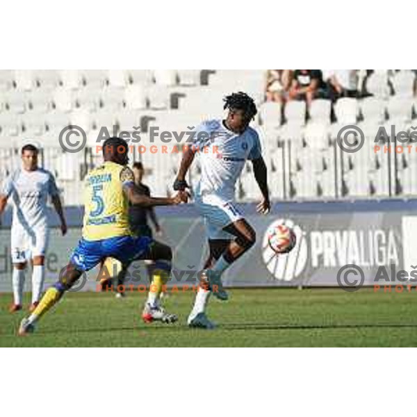 in action during Prva Liga Telemach 2022-2023 football match between Koper and Celje at Bonifika Arena in Koper, Slovenia on September 2, 2022