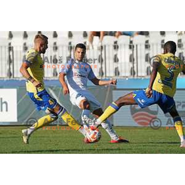 in action during Prva Liga Telemach 2022-2023 football match between Koper and Celje at Bonifika Arena in Koper, Slovenia on September 2, 2022