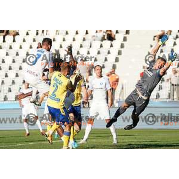 in action during Prva Liga Telemach 2022-2023 football match between Koper and Celje at Bonifika Arena in Koper, Slovenia on September 2, 2022
