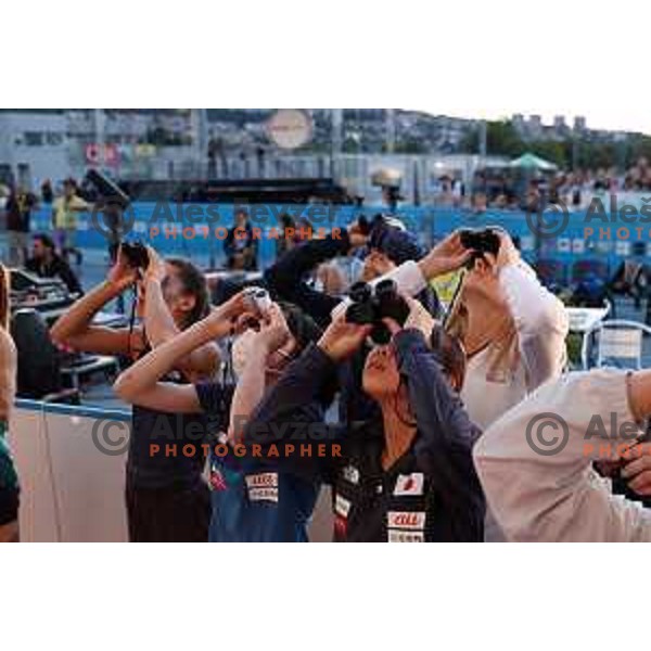 Janja Garnbret at IFSC-Climbing World Cup lead in Koper, Slovenia on. September 2, 2022