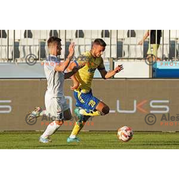 in action during Prva Liga Telemach 2022-2023 football match between Koper and Celje at Bonifika Arena in Koper, Slovenia on September 2, 2022