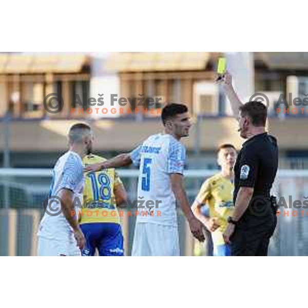 in action during Prva Liga Telemach 2022-2023 football match between Koper and Celje at Bonifika Arena in Koper, Slovenia on September 2, 2022