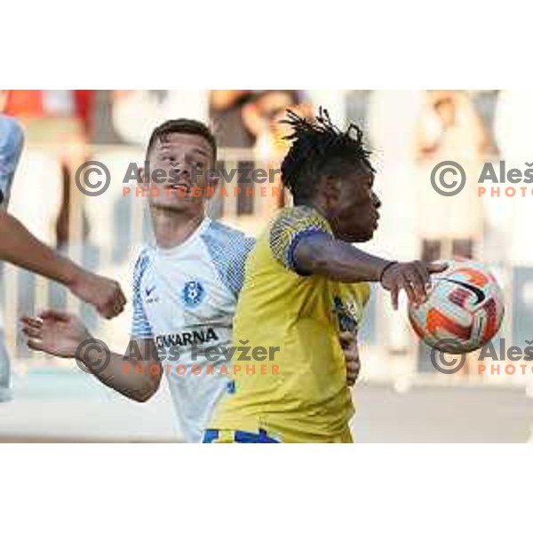 in action during Prva Liga Telemach 2022-2023 football match between Koper and Celje at Bonifika Arena in Koper, Slovenia on September 2, 2022