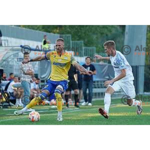 in action during Prva Liga Telemach 2022-2023 football match between Koper and Celje at Bonifika Arena in Koper, Slovenia on September 2, 2022