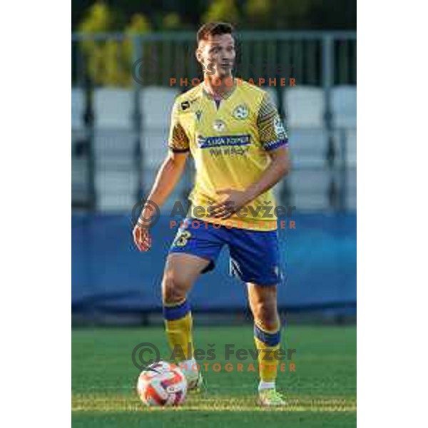 in action during Prva Liga Telemach 2022-2023 football match between Koper and Celje at Bonifika Arena in Koper, Slovenia on September 2, 2022