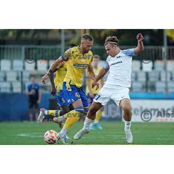 in action during Prva Liga Telemach 2022-2023 football match between Koper and Celje at Bonifika Arena in Koper, Slovenia on September 2, 2022
