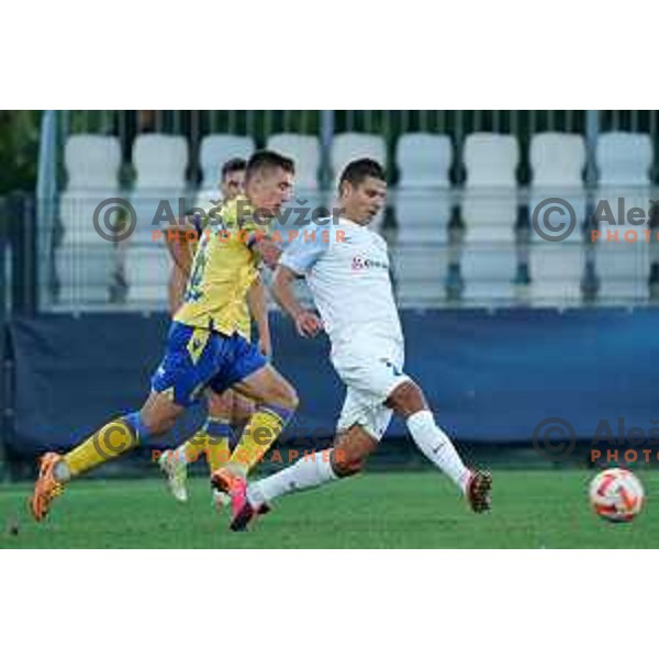 in action during Prva Liga Telemach 2022-2023 football match between Koper and Celje at Bonifika Arena in Koper, Slovenia on September 2, 2022