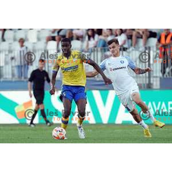 in action during Prva Liga Telemach 2022-2023 football match between Koper and Celje at Bonifika Arena in Koper, Slovenia on September 2, 2022