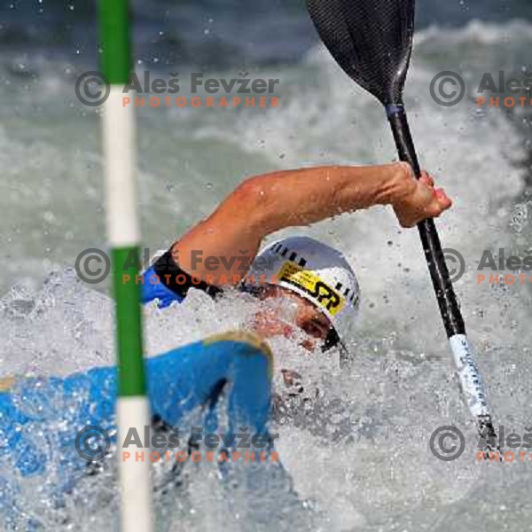 Jan Sajbidor (SVK) at qualification run at ICF Kayak&Canoe Slalom World Cup in Tacen, Ljubljana, Slovenia 28.6.2008. Photo by Ales Fevzer 