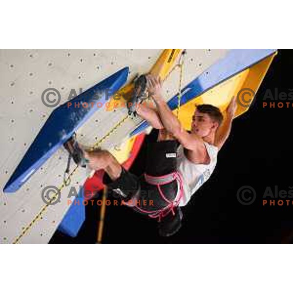 Luka Potocar (SLO); winner of IFSC Climbing World Cup lead in Koper, Slovenia on September 3, 2022