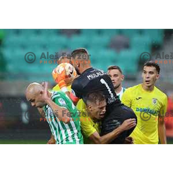Ajdin Mulalic in action during Prva Liga Telemach 2022-2023 football match between Olimpija and Domzale in SRC Stozice, Ljubljana, Slovenia on September 4, 2022