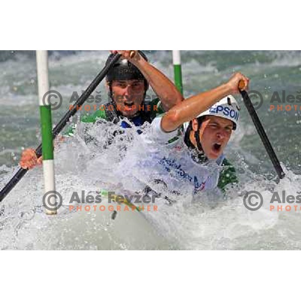 (SLO) at qualification run at ICF Kayak&Canoe Slalom World Cup in Tacen, Ljubljana, Slovenia 28.6.2008. Photo by Ales Fevzer 