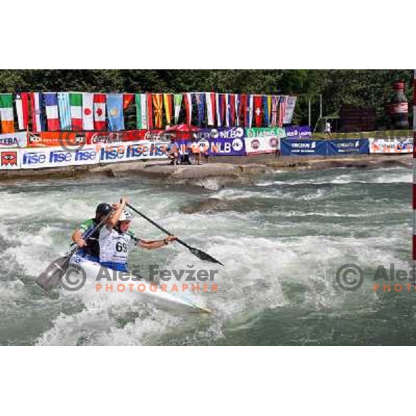 SLO at qualification run at ICF Kayak&Canoe Slalom World Cup in Tacen, Ljubljana, Slovenia 28.6.2008. Photo by Ales Fevzer 