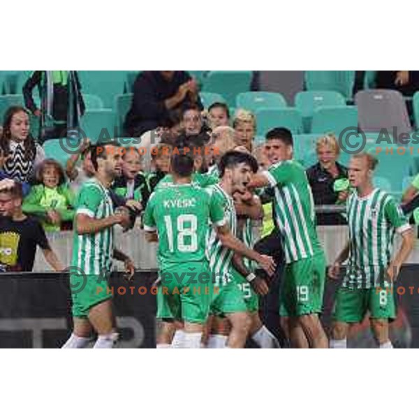 during Prva Liga Telemach 2022-2023 football match between Olimpija and Domzale in SRC Stozice, Ljubljana, Slovenia on September 3, 2022