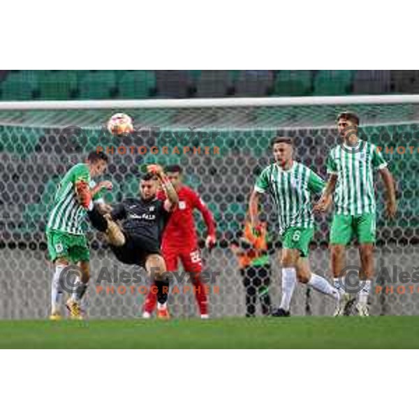 Ajdin Mulalic in action during Prva Liga Telemach 2022-2023 football match between Olimpija and Domzale in SRC Stozice, Ljubljana, Slovenia on September 4, 2022