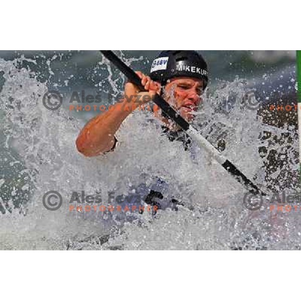 Michael Kurt (SUI) at qualification run at ICF Kayak&Canoe Slalom World Cup in Tacen, Ljubljana, Slovenia 28.6.2008. Photo by Ales Fevzer 