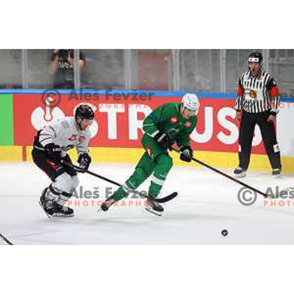 of SZ Olimpija during CHL Champions League ice-hockey match between SZ Olimpija (SLO) and Turku (FIN) in Tivoli Hall, Ljubljana, Slovenia on September 8, 2022