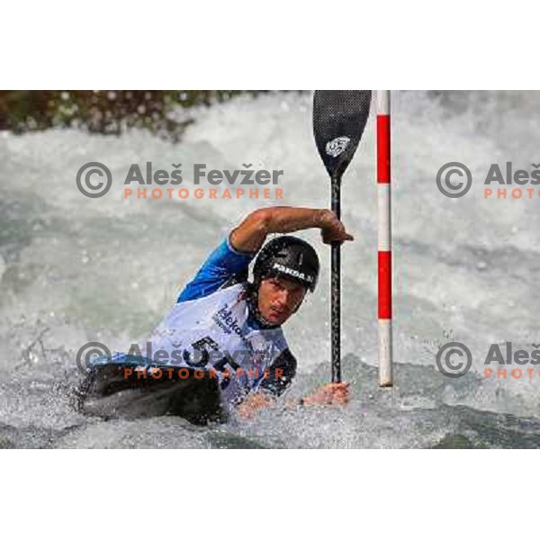 Dejan Kralj (SLO) at qualification run at ICF Kayak&Canoe Slalom World Cup in Tacen, Ljubljana, Slovenia 28.6.2008. Photo by Ales Fevzer 