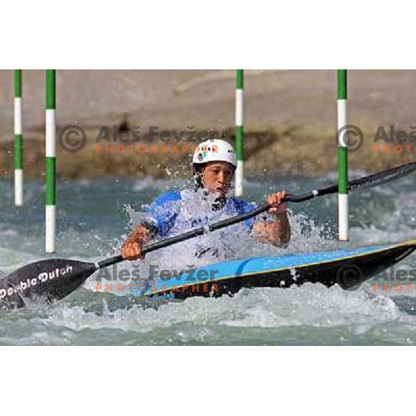 Shuji Yamanaka (Japan) at qualification run at ICF Kayak&Canoe Slalom World Cup in Tacen, Ljubljana, Slovenia 28.6.2008. Photo by Ales Fevzer 