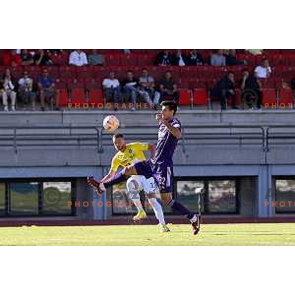 Nemanja Mitrovic during Prva Liga Telemach 2022-2023 football match between Bravo and Maribor in Ljubljana, Slovenia on September 11, 2022