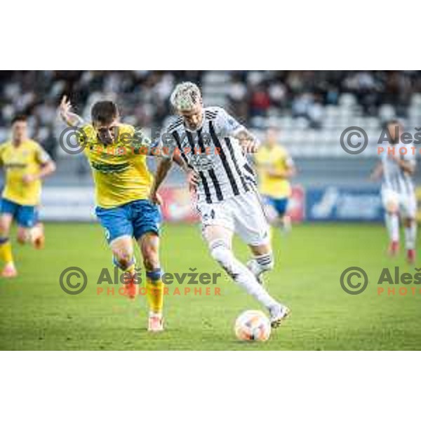 Tio Cipot in action during Prva liga Telemach football match between Mura and Koper in Fazanerija, Murska Sobota, Slovenia on September 11, 2022. Photo: Jure Banfi