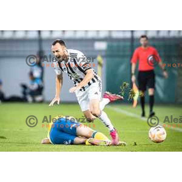 Ziga Kous in action during Prva liga Telemach football match between Mura and Koper in Fazanerija, Murska Sobota, Slovenia on September 11, 2022. Photo: Jure Banfi