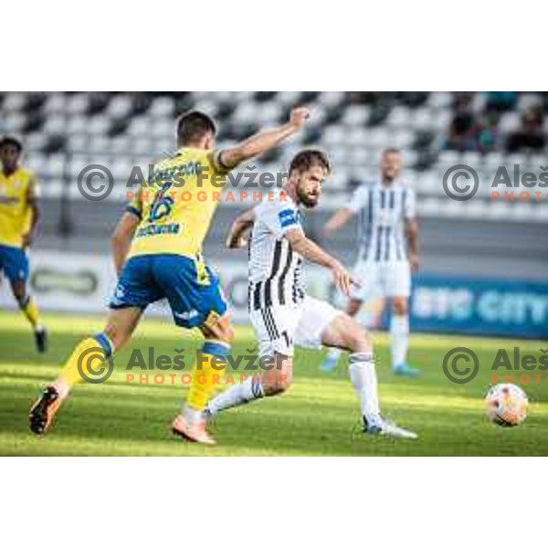 Nik Lorbek in action during Prva liga Telemach football match between Mura and Koper in Fazanerija, Murska Sobota, Slovenia on September 11, 2022. Photo: Jure Banfi