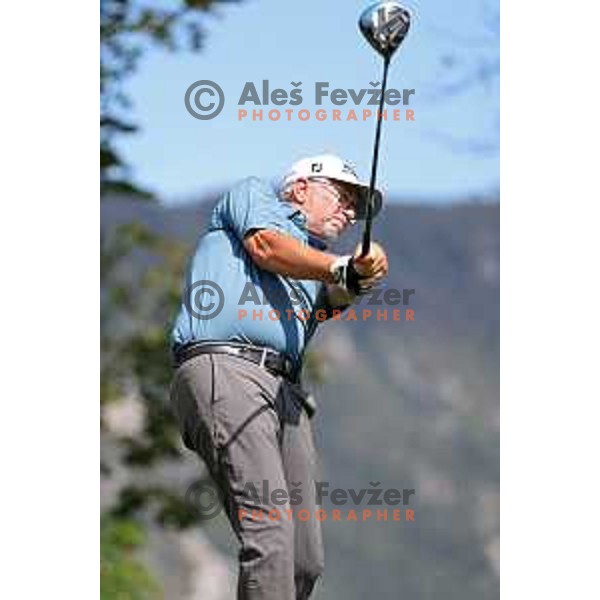 Adam Osmancevic in action during Final day of Slovenian PGA Championship at King\'s course of Royal Bled golf estate in Slovenia on September 13, 2022