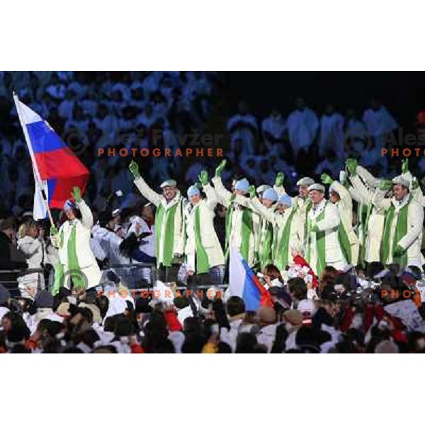 Slovenska olimpijska reprezentanca na otvoritvi ZOI v Torinu
