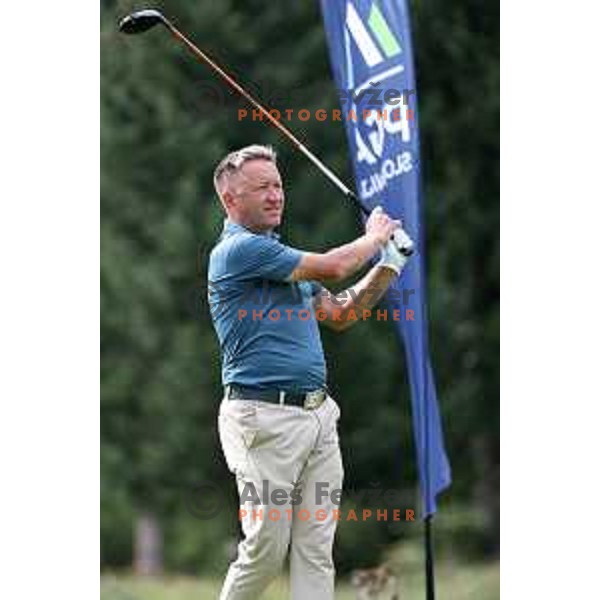 in action during Final day of Slovenian PGA Championship at King\'s course of Royal Bled golf estate in Slovenia on September 13, 2022