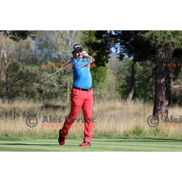 Boris Lah in action during Final day of Slovenian PGA Championship at King\'s course of Royal Bled golf estate in Slovenia on September 13, 2022