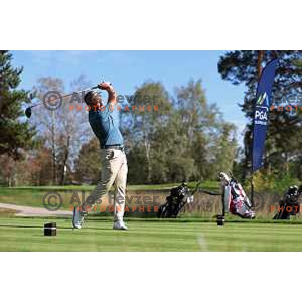 Dani Kraljic in action during Final day of Slovenian PGA Championship at King\'s course of Royal Bled golf estate in Slovenia on September 13, 2022