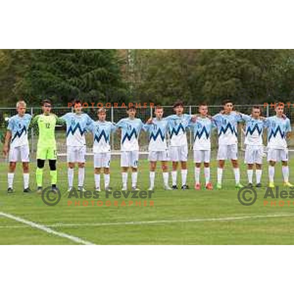 in action during U-15 friendly football match between Italy and Slovenia in Gradisca D\'isonzo, Italy on September 15, 2022