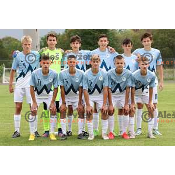 in action during U-15 friendly football match between Italy and Slovenia in Gradisca D\'isonzo, Italy on September 15, 2022