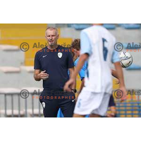 Muamer Vugdalic, head coach of Slovenia during U-15 friendly football match between Italy and Slovenia in Gradisca D\'isonzo, Italy on September 15, 2022