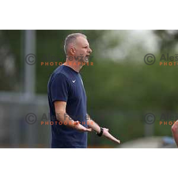 Muamer Vugdalic, head coach of Slovenia during U-15 friendly football match between Italy and Slovenia in Gradisca D\'isonzo, Italy on September 15, 2022
