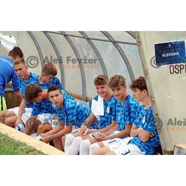in action during U-15 friendly football match between Italy and Slovenia in Gradisca D\'isonzo, Italy on September 15, 2022