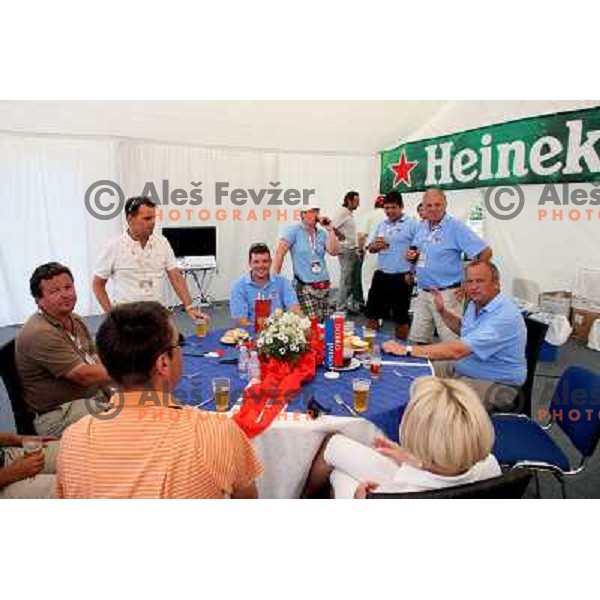 VIP tent after final day of Dobro Jutro Slovenia Open golf tournament, Alps Tour, golf course Ptuj, Slovenia 28.6.2008. Photo by Ales Fevzer 