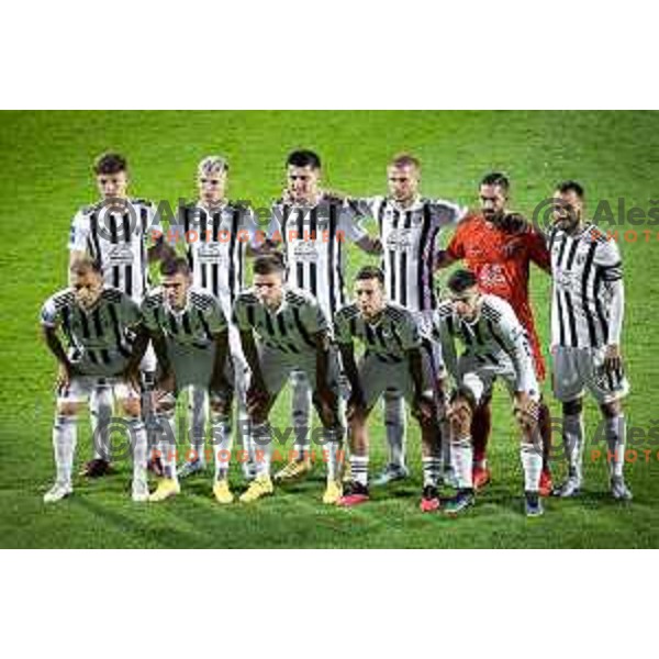 Mura starting eleven during Prva liga Telemach football match between Mura and Olimpija in Fazanerija, Murska Sobota, Slovenia on September 17, 2022. Photo: Jure Banfi