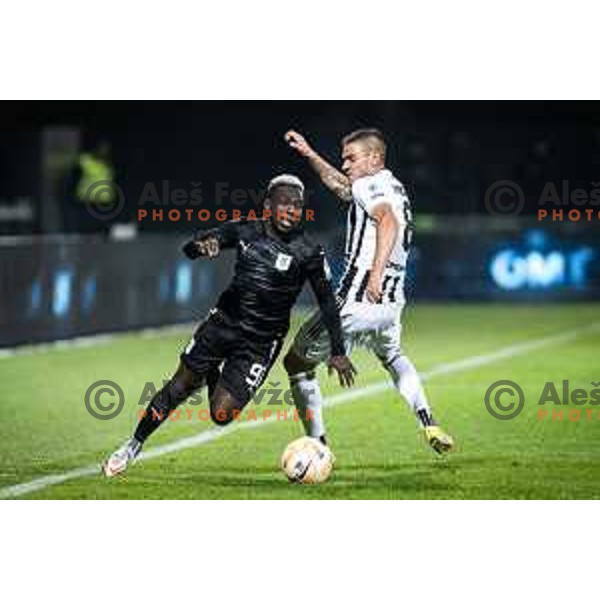 in action during Prva liga Telemach football match between Mura and Olimpija in Fazanerija, Murska Sobota, Slovenia on September 17, 2022. Photo: Jure Banfi