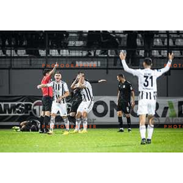in action during Prva liga Telemach football match between Mura and Olimpija in Fazanerija, Murska Sobota, Slovenia on September 17, 2022. Photo: Jure Banfi