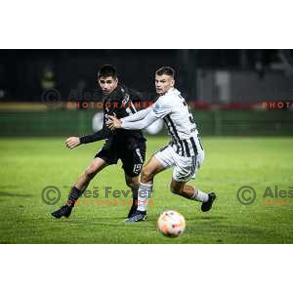 in action during Prva liga Telemach football match between Mura and Olimpija in Fazanerija, Murska Sobota, Slovenia on September 17, 2022. Photo: Jure Banfi