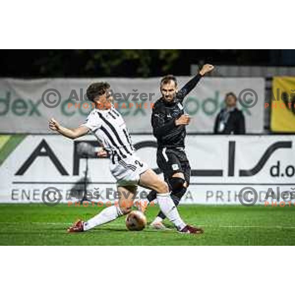 in action during Prva liga Telemach football match between Mura and Olimpija in Fazanerija, Murska Sobota, Slovenia on September 17, 2022. Photo: Jure Banfi