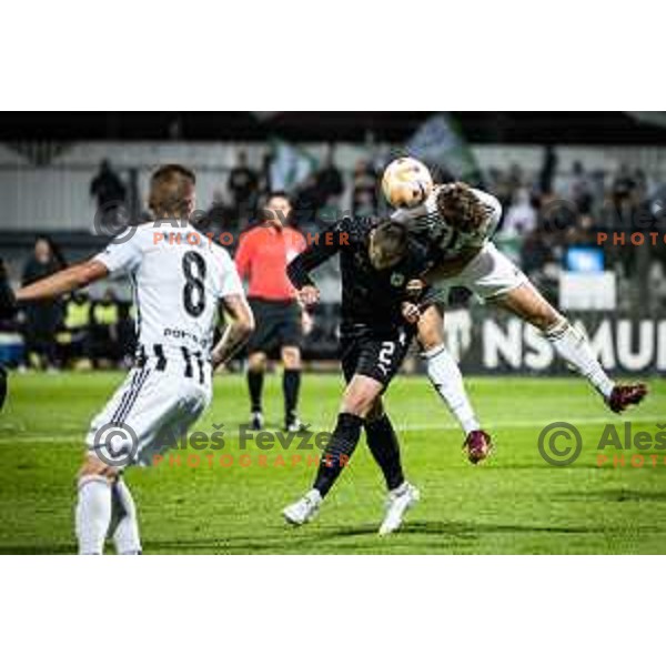 in action during Prva liga Telemach football match between Mura and Olimpija in Fazanerija, Murska Sobota, Slovenia on September 17, 2022. Photo: Jure Banfi